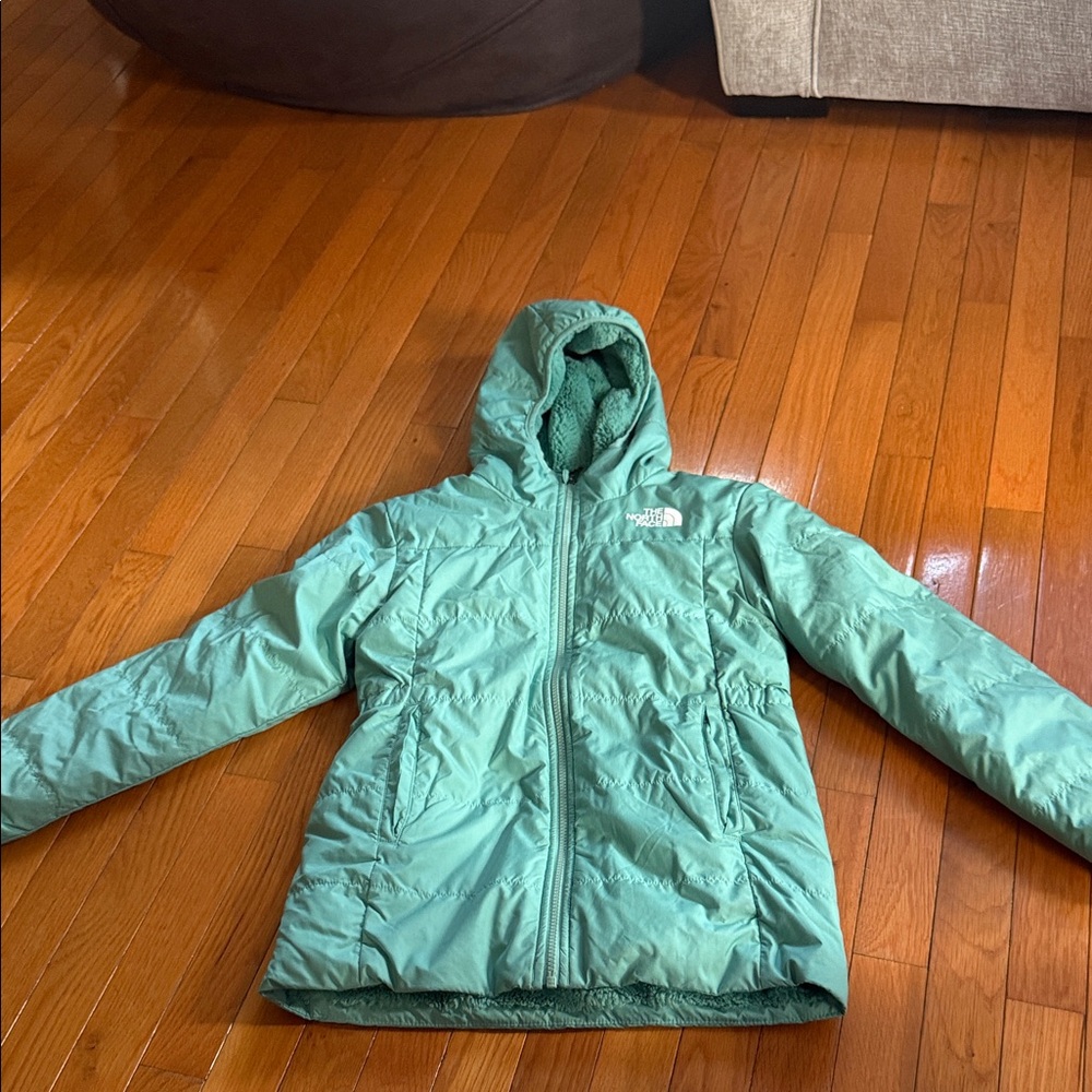 The North Face Mint Green Hooded Jacket